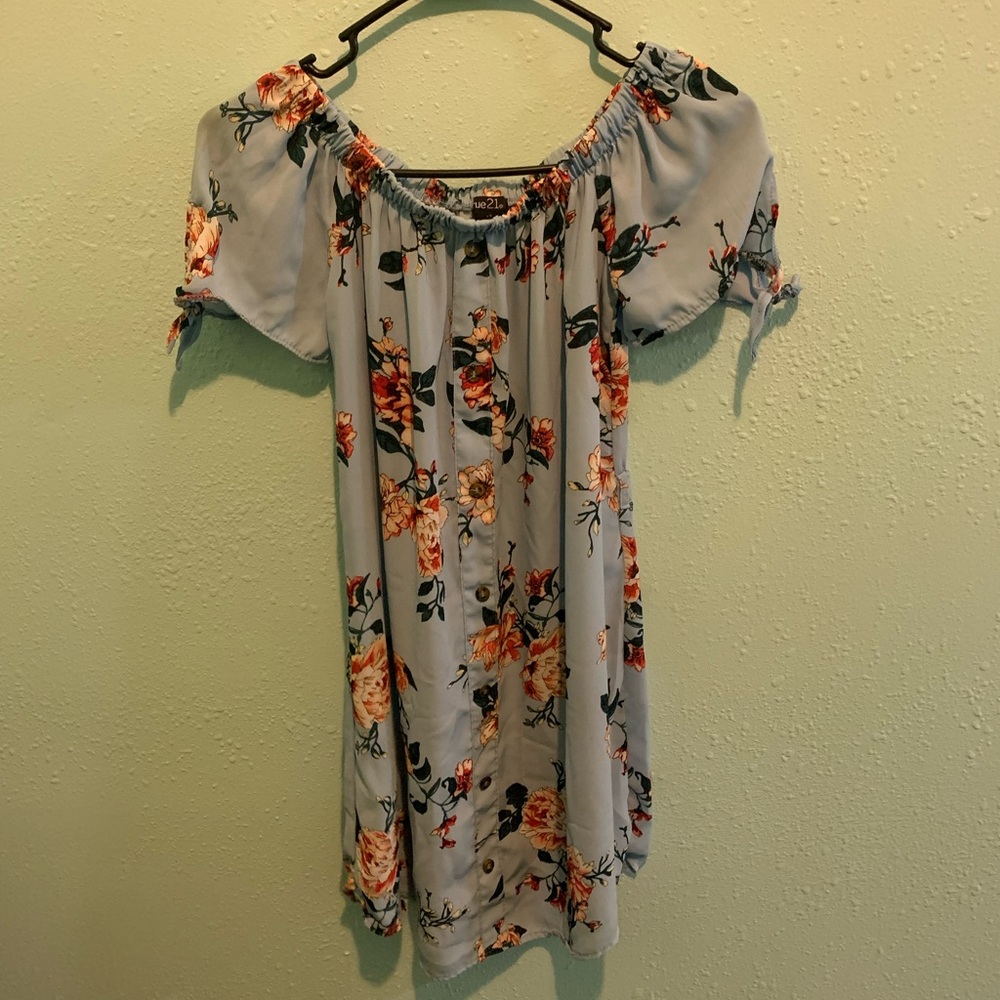 Rue21 light blue floral dress. Size extra small